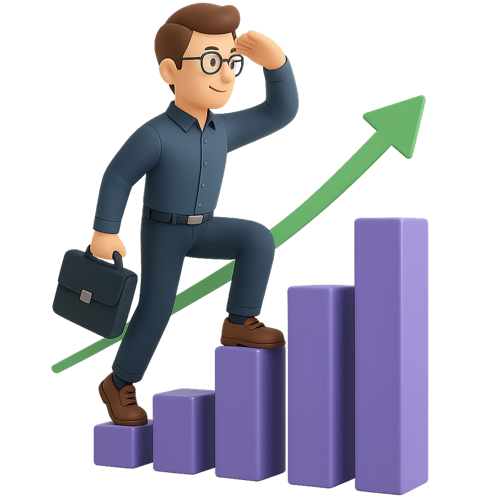 Climbing growth chart symbolising SEO success by Hyperlane Digital in Geraldton